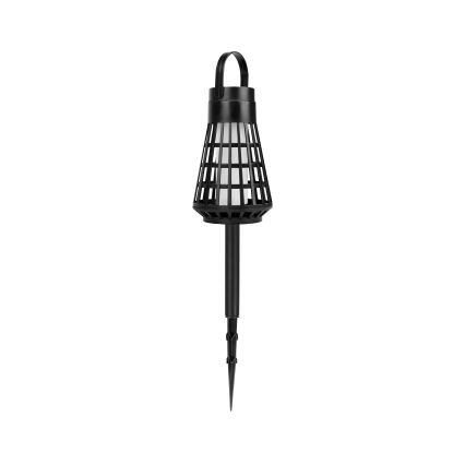 LED Solární svítidlo se senzorem 2v1 LED/1W/3,7V IP54 300 mAh černá