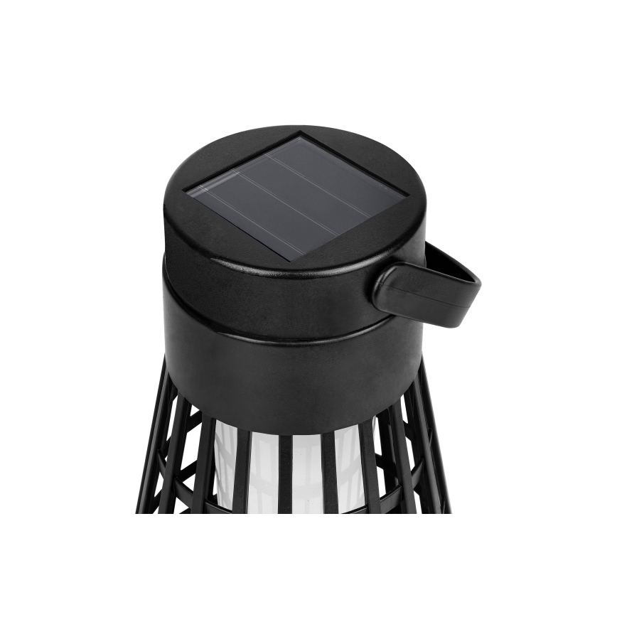 LED Solární svítidlo se senzorem 2v1 LED/1W/3,7V IP54 300 mAh černá