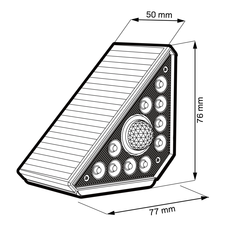 LED Solární svítidlo se senzorem ARI LED/4,5W/3,7V 600 mAh IP44 bílá