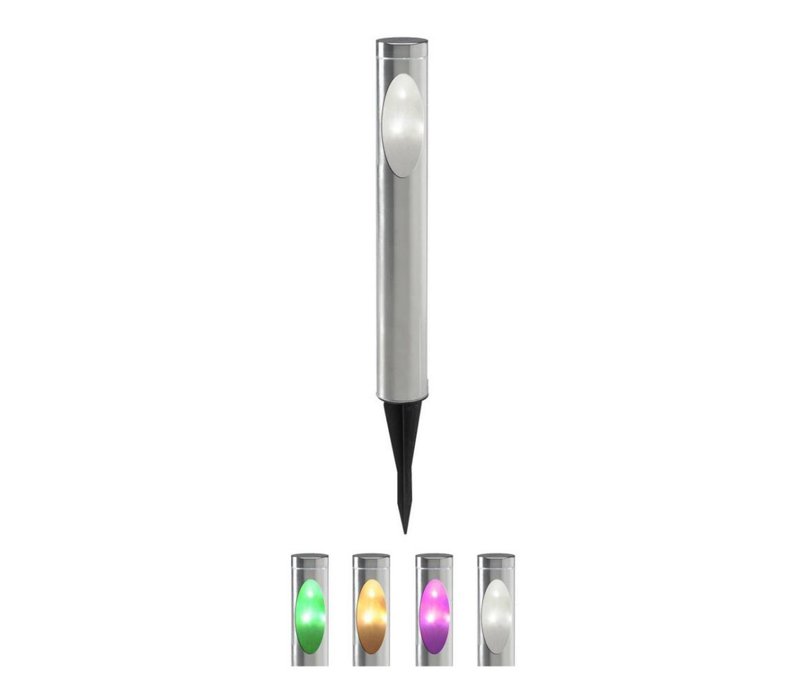 Polux LED Solární svítidlo se senzorem TOGO RGB LED/1,2V IP44 SA1060