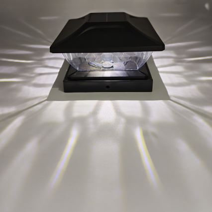 LED Solární svítidlo TOYA LED/4,5W/230V 3000/6500K 600 mAh IP44 černá