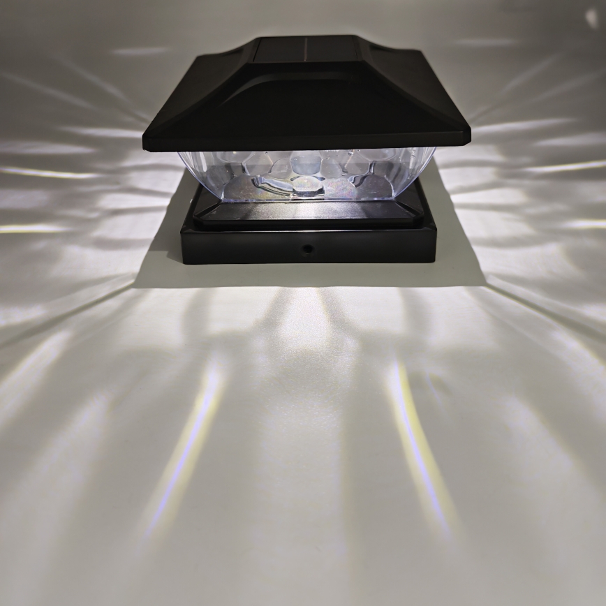 LED Solární svítidlo TOYA LED/4,5W/230V 3000/6500K 600 mAh IP44 černá