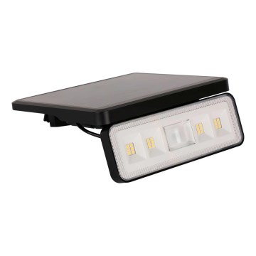 LED Solární venkovní reflektor se senzorem LED/8W/3,7V 2000 mAh IP54 černá