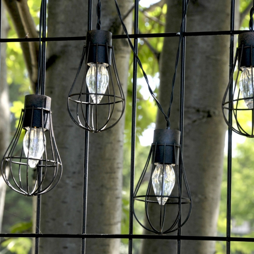 LED Solární venkovní řetěz 10xLED/1xAAA 3,8 m IP44