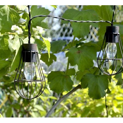 LED Solární venkovní řetěz 10xLED/1xAAA 3,8 m IP44