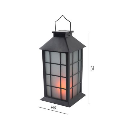 LED Solární závěsné svítidlo CANDELIO MILKY LED/1xAA 1600K IP44 200 mAh