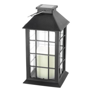 LED Solární závěsné svítidlo LED/0,02W/1,2V 1xAA 2700K IP44 200 mAh černá