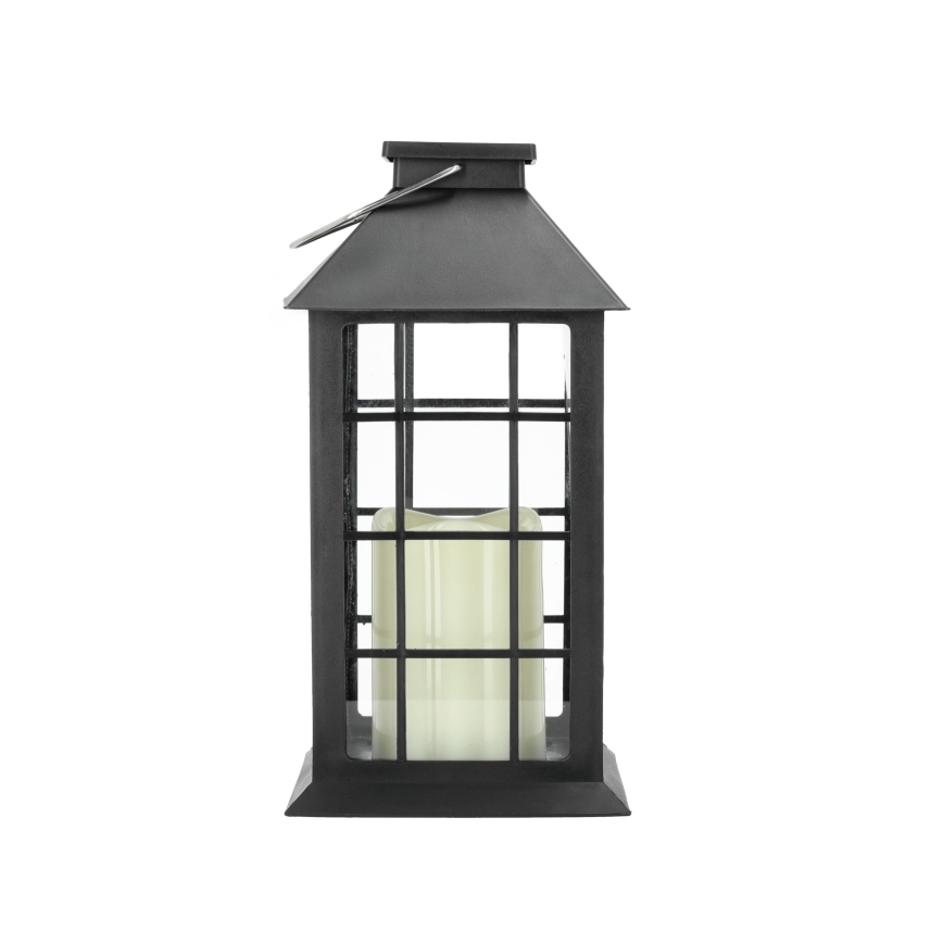 LED Solární závěsné svítidlo LED/0,02W/1,2V 1xAA 2700K IP44 200 mAh černá