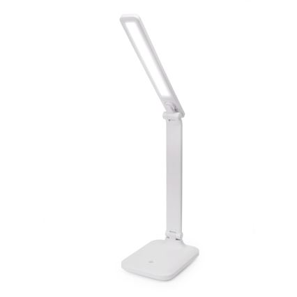 LED Stmívatelná dotyková stolní lampa s bezdrátovým nabíjením a USB portem REMUS LED/5W/230V bílá