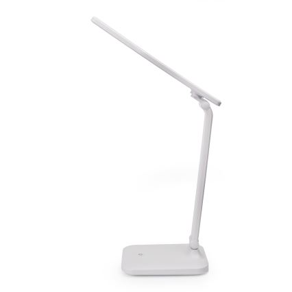 LED Stmívatelná dotyková stolní lampa s bezdrátovým nabíjením a USB portem REMUS LED/5W/230V bílá