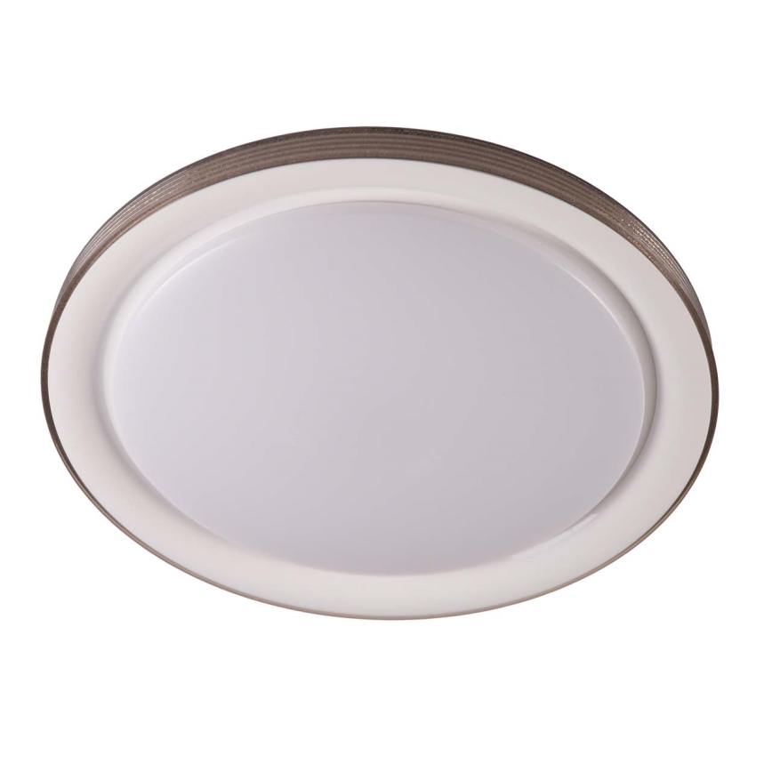 LED Stmívatelné koupelnové stropní svítidlo GRAŻYNA LED/48W/230V 3000-6000K pr. 41 cm IP44 šedá + dálkové ovládání
