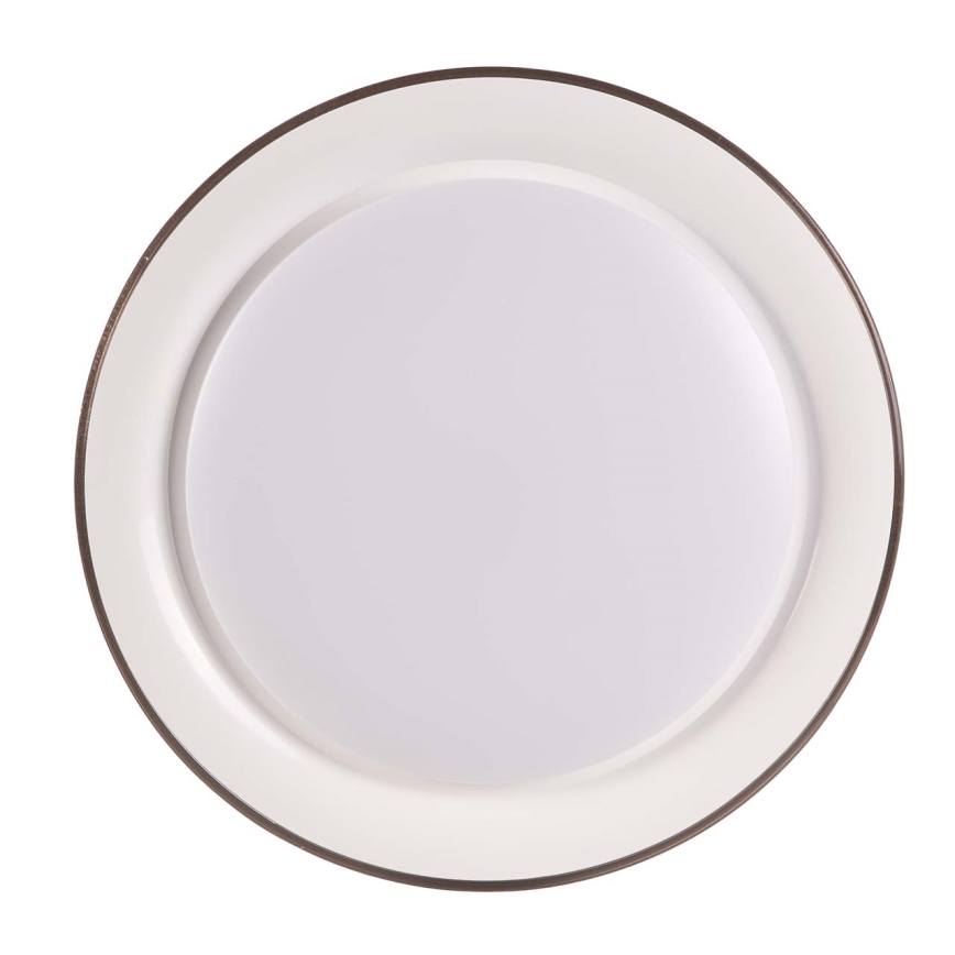 LED Stmívatelné koupelnové stropní svítidlo GRAŻYNA LED/48W/230V 3000-6000K pr. 41 cm IP44 šedá + dálkové ovládání