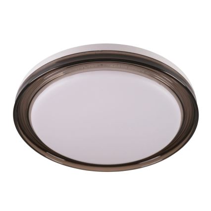 LED Stmívatelné koupelnové stropní svítidlo HALINA LED/48W/230V 3000-6000K pr. 38 cm IP44 černá + dálkové ovládání
