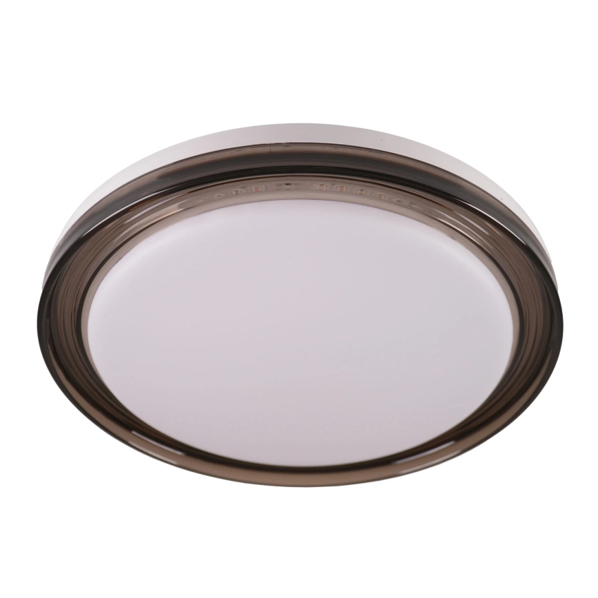LED Stmívatelné koupelnové stropní svítidlo HALINA LED/48W/230V 3000-6000K pr. 38 cm IP44 černá + dálkové ovládání