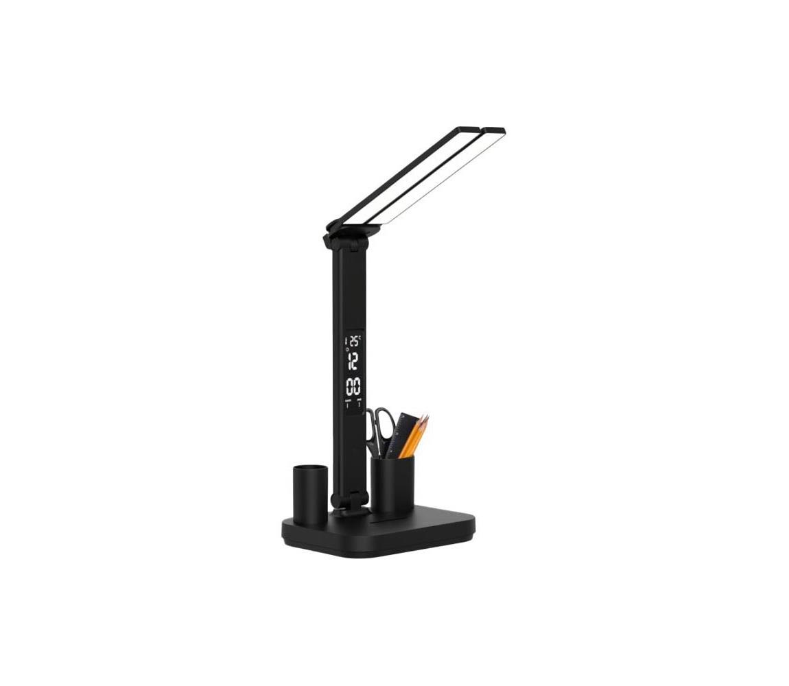 LED Stm. nabíjecí stolní lampa NOBLITE P LED/5W/5V 3000/4000/6000K 2200mAh černá 004833 – Alasans