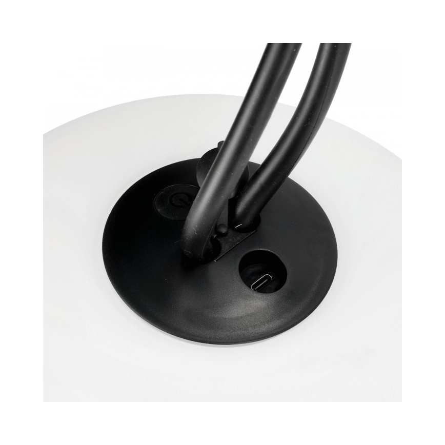 LED Stmívatelné nabíjecí venkovní svítidlo VENEZIA LED/1,5W/5V 2500K IP54 2600 mAh černá