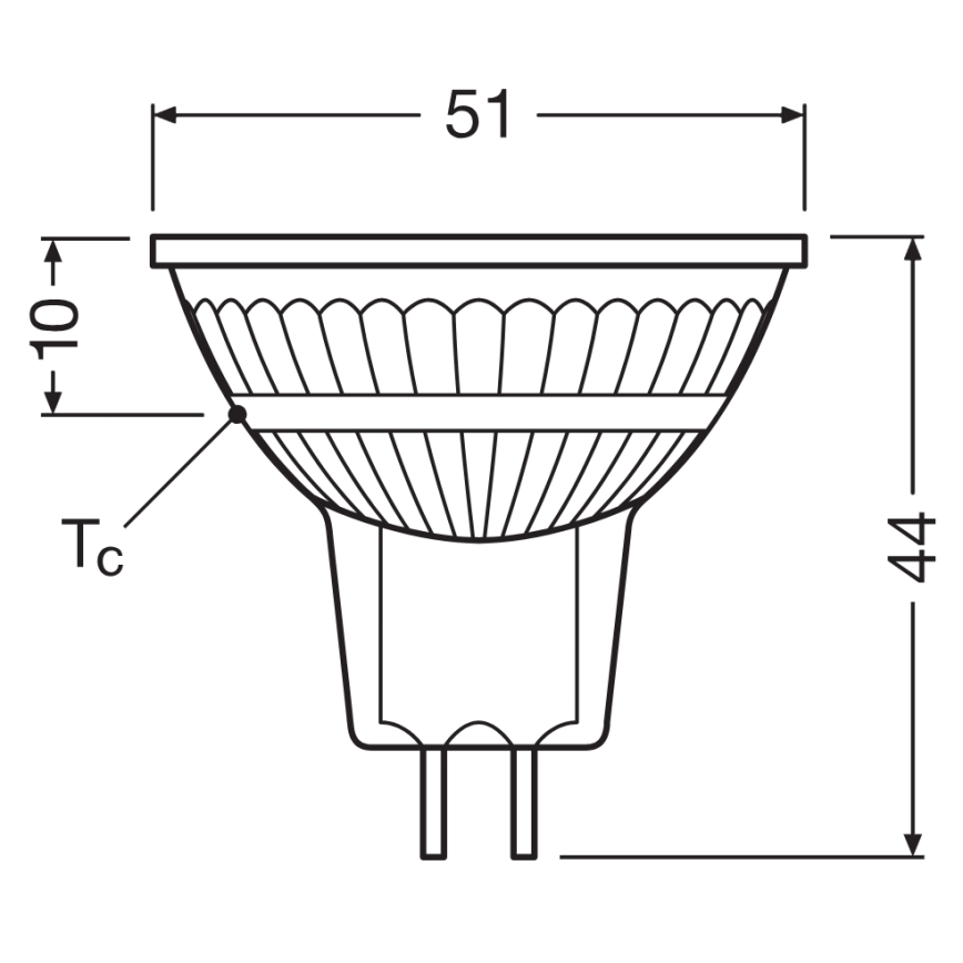 LED Stmívatelná reflektorová žárovka MR16 GU5,3/5,3W/12V 4000K 36° CRI 97 - Ledvance