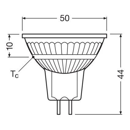 LED Stmívatelná reflektorová žárovka MR16 GU5,3/5W/12V 4000K 36° CRI 90 - Ledvance