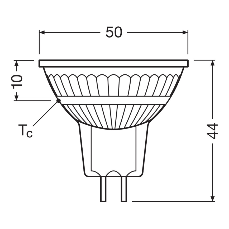 LED Stmívatelná reflektorová žárovka MR16 GU5,3/6,6W/12V 4000K 36° CRI 97 - Ledvance