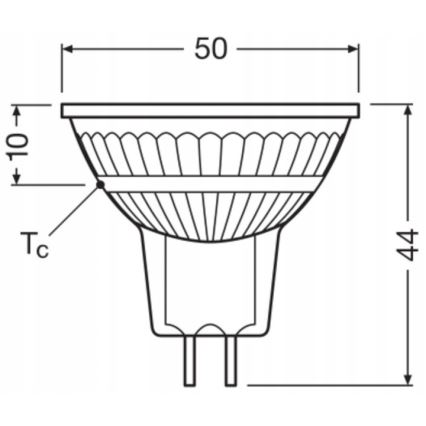 LED Stmívatelná reflektorová žárovka MR16 GU5,3/6,8W/12V 4000K 36° CRI 90 - Ledvance