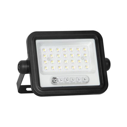 LED Stmívatelný solární reflektor LED/50W/3,2V 2000-8000K IP65 3800 mAh černá + dálkové ovládání