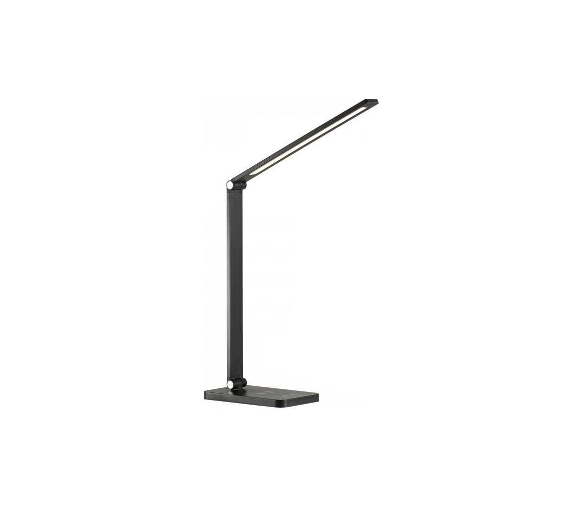 LED Stm. stolní lampa s bez. nab. NOBLITE Q LED/7W/230V 3000/4000/6500K černá 004983 – Alasans