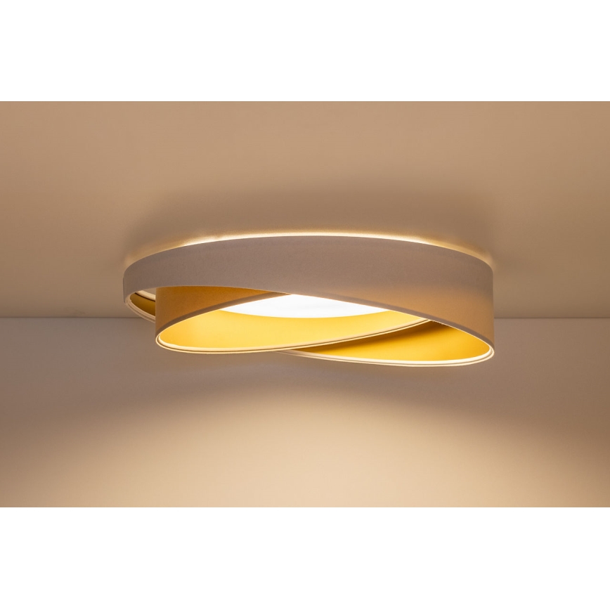 LED Stmívatelné stropní svítidlo SMART GALAXY MODERN LED/24W/230V 3000-6500K pr. 55 cm bílá/béžová/zlatá + dálkové ovládání