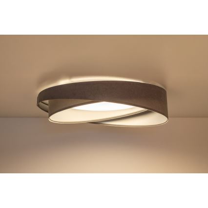 LED Stmívatelné stropní svítidlo SMART GALAXY MODERN LED/24W/230V 3000-6500K pr. 55 cm šedá/stříbrná + dálkové ovládání