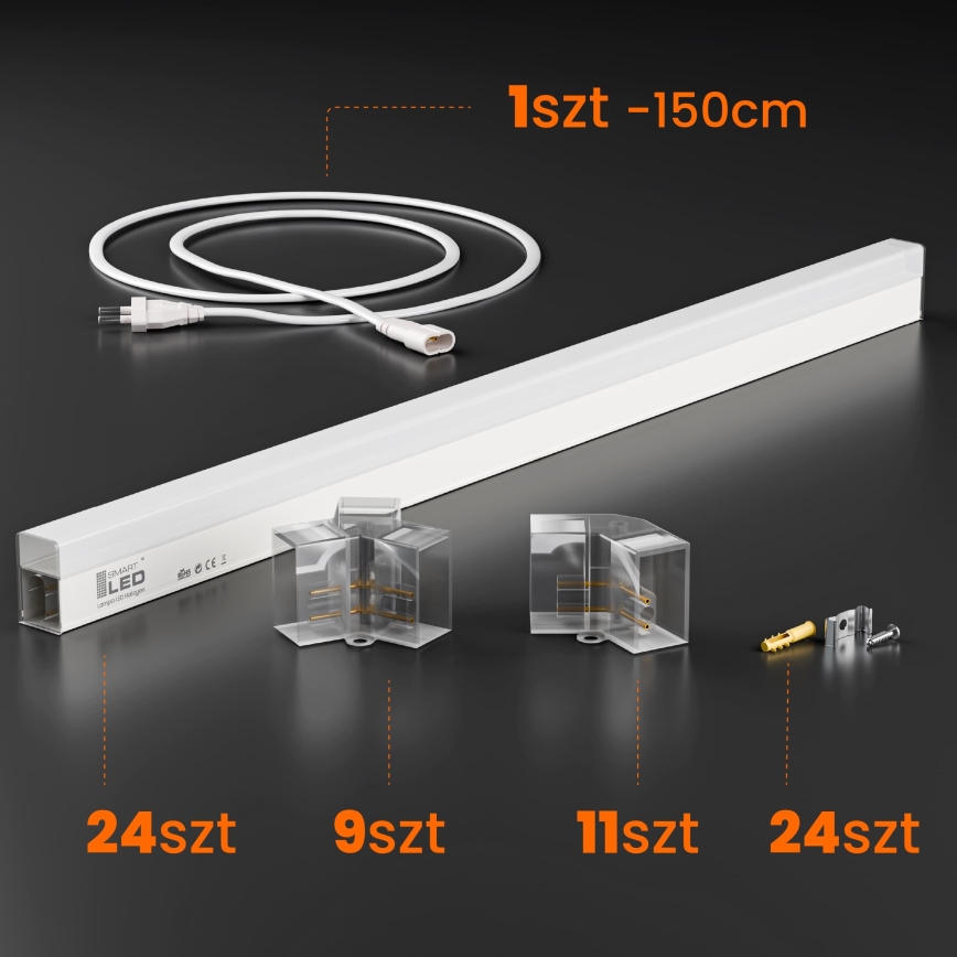 LED Stmívatelné stropní svítidlo HEXAGON LED/192W/85-265V 5000K 160x221 cm CRI 90 IP54 bílá