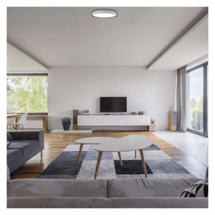 LED Stmívatelné stropní svítidlo ILVI LED/30W/230V 2700-6500K pr. 40 cm bílá/béžová + dálkové ovládání