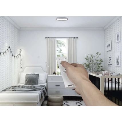 LED Stmívatelné stropní svítidlo ILVI LED/30W/230V 2700-6500K pr. 40 cm bílá/béžová + dálkové ovládání