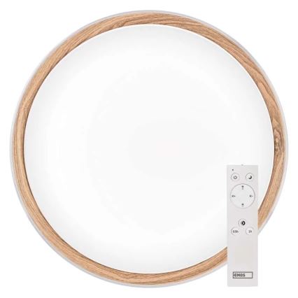 LED Stmívatelné stropní svítidlo ILVI LED/30W/230V 2700-6500K pr. 40 cm bílá/béžová + dálkové ovládání