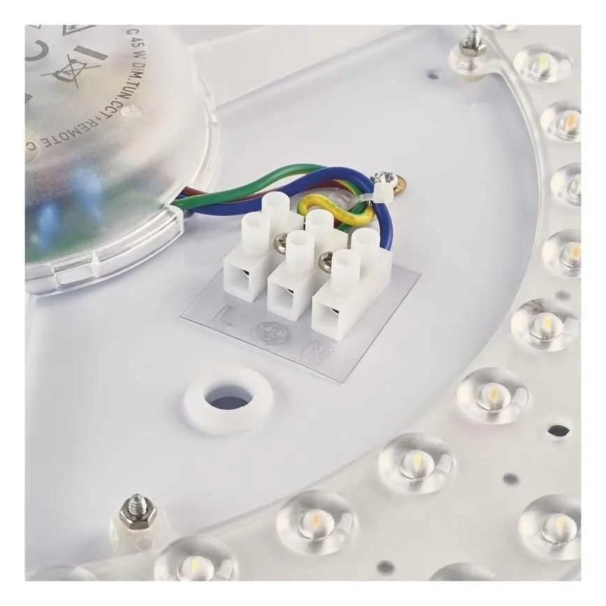 LED Stmívatelné stropní svítidlo ILVI LED/30W/230V 2700-6500K pr. 40 cm černá/mosaz + dálkové ovládání