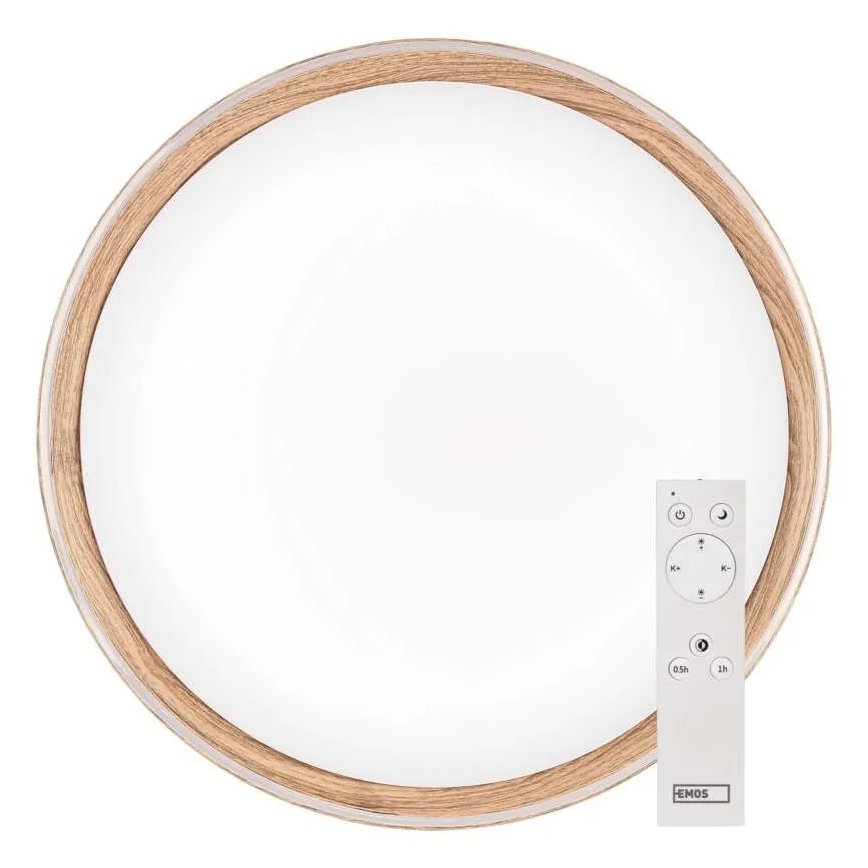 LED Stmívatelné stropní svítidlo ILVI LED/45W/230V 2700-6500K pr. 50 cm béžová + dálkové ovládání