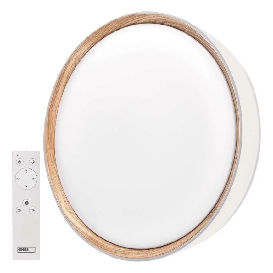 LED Stmívatelné stropní svítidlo ILVI LED/45W/230V 2700-6500K pr. 50 cm bílá/béžová + dálkové ovládání