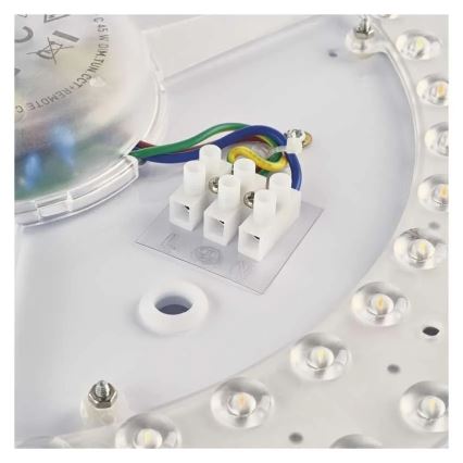 LED Stmívatelné stropní svítidlo ILVI LED/45W/230V 2700-6500K pr. 50 cm černá/mosaz + dálkové ovládání