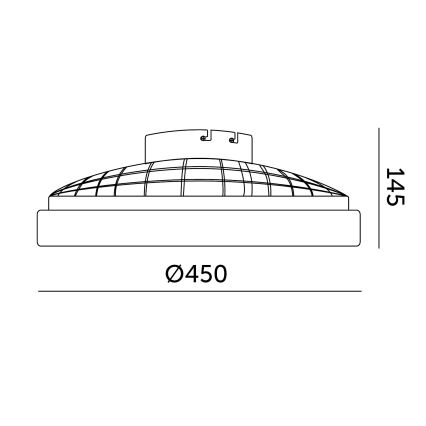 LED Stmívatelné stropní svítidlo s ventilátorem VENTELUX LED/24W/230V 3000/4000/6500K pr. 45 cm bílá + dálkové ovládání
