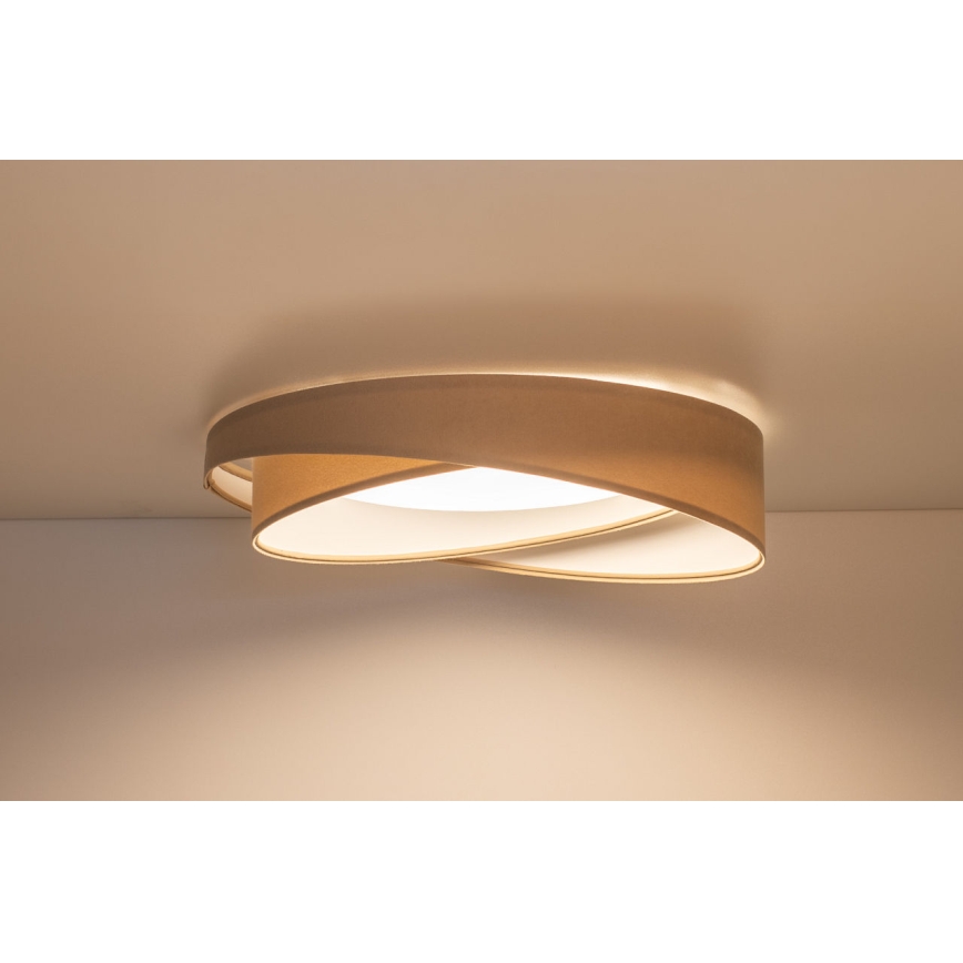 LED Stmívatelné stropní svítidlo SMART GALAXY MODERN LED/24W/230V 3000-6500K pr. 55 cm béžová/bílá + dálkové ovládání