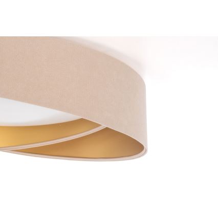 LED Stmívatelné stropní svítidlo SMART GALAXY MODERN LED/24W/230V 3000-6500K pr. 55 cm béžová/zlatá + dálkové ovládání