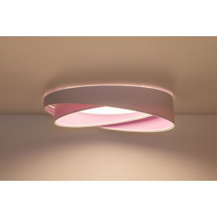 LED Stmívatelné stropní svítidlo SMART GALAXY MODERN LED/24W/230V 3000-6500K pr. 55 cm bílá/fialová + dálkové ovládání