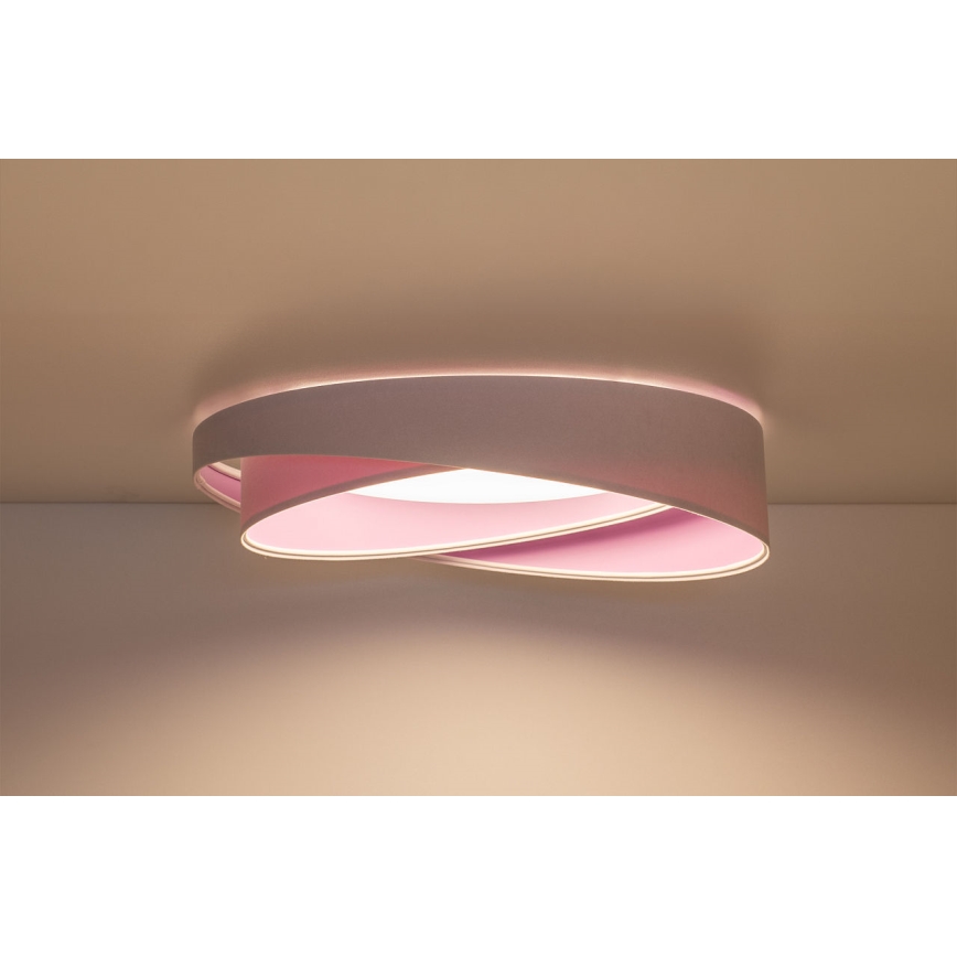 LED Stmívatelné stropní svítidlo SMART GALAXY MODERN LED/24W/230V 3000-6500K pr. 55 cm bílá/fialová + dálkové ovládání