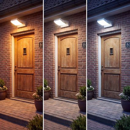 LED Stmívatelné venkovní nástěnné svítidlo LED/12/18/24W/230V 3000/4000/6500K IP54 bílá
