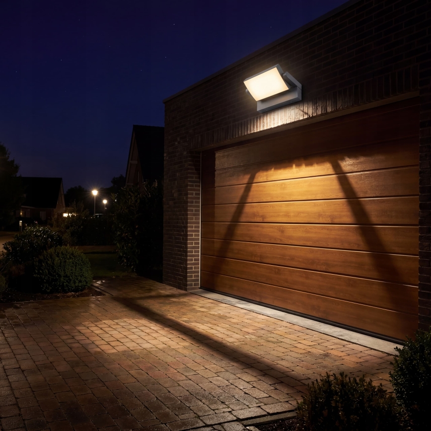 LED Stmívatelné venkovní nástěnné svítidlo LED/12/18/24W/230V 3000/4000/6500K IP54 černá