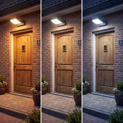 LED Stmívatelné venkovní nástěnné svítidlo LED/12/18/24W/230V 3000/4000/6500K IP54 černá