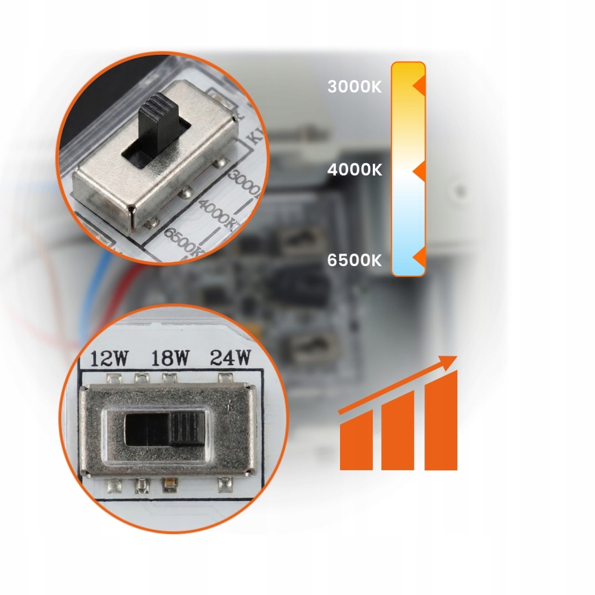 LED Stmívatelné venkovní nástěnné svítidlo LED/12/18/24W/230V 3000/4000/6500K IP54 černá
