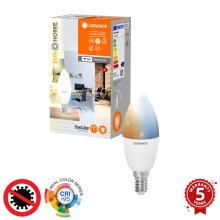 LED Stmívatelná antibakteriální žárovka B40 E14/4,9W/230V Wi-Fi - Ledvance
