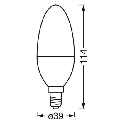 LED Stmívatelná antibakteriální žárovka B40 E14/4,9W/230V Wi-Fi - Ledvance