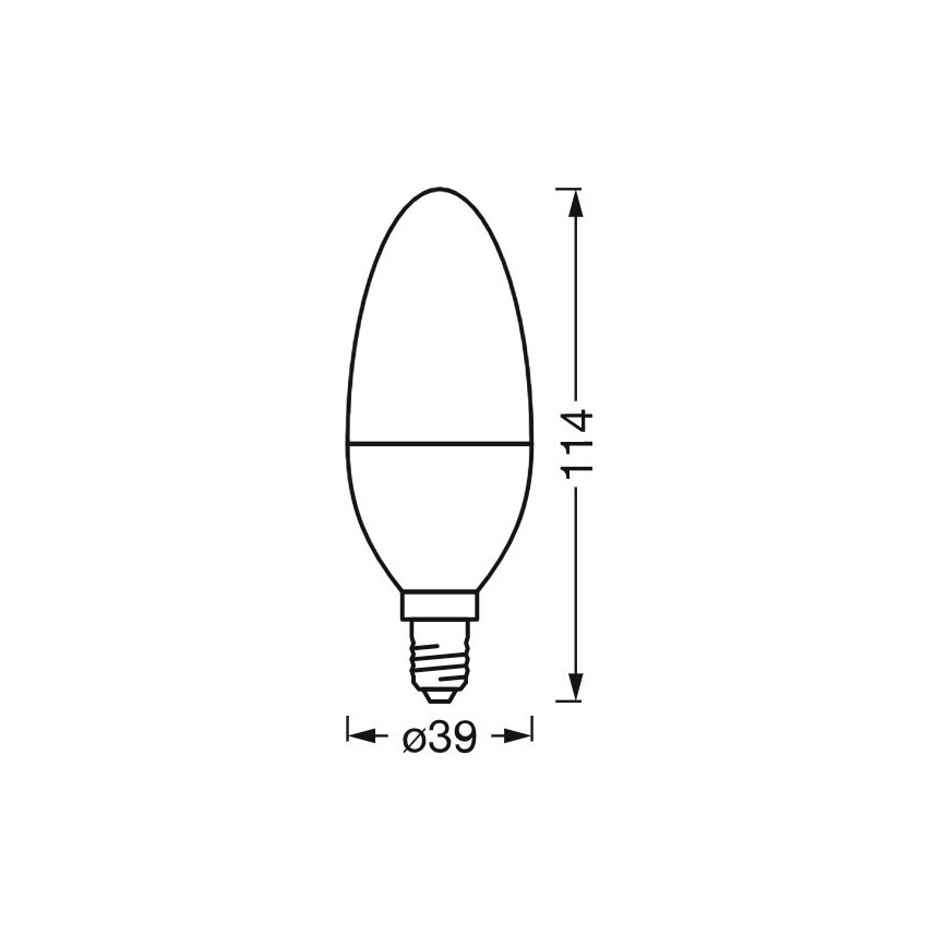 LED Stmívatelná antibakteriální žárovka B40 E14/4,9W/230V Wi-Fi - Ledvance