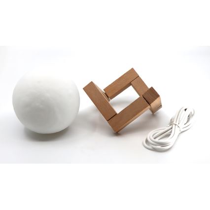 LED Stmívatelná dekorační lampa MOON LED/1W/5V 300mAh