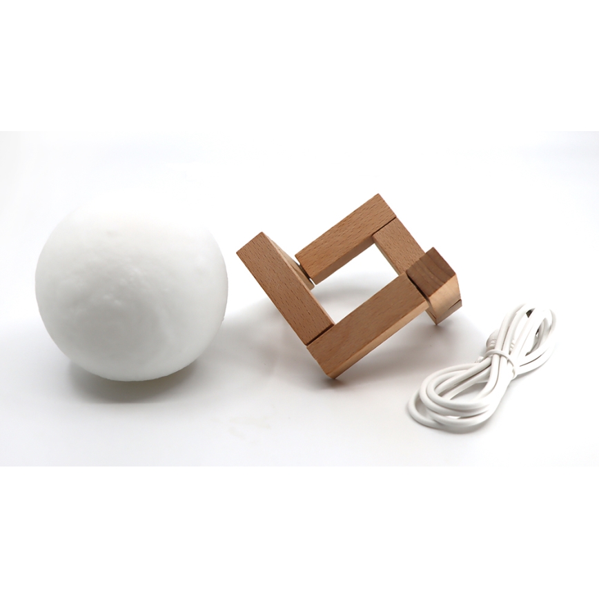 LED Stmívatelná dekorační lampa MOON LED/1W/5V 300mAh